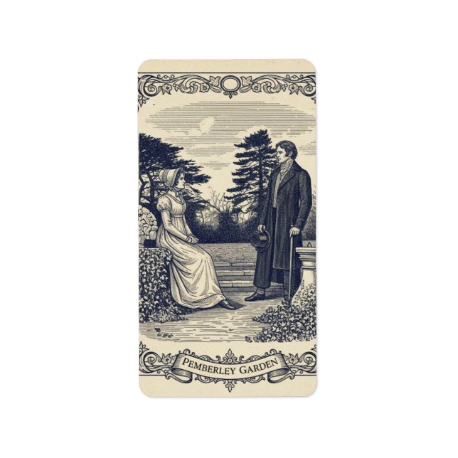 Etiqueta Darcy e Elizabeth (Frente)