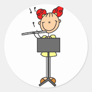 Etiqueta das etiquetas do jogador de flauta