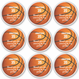 etiqueta de 9 jogadores de basquete