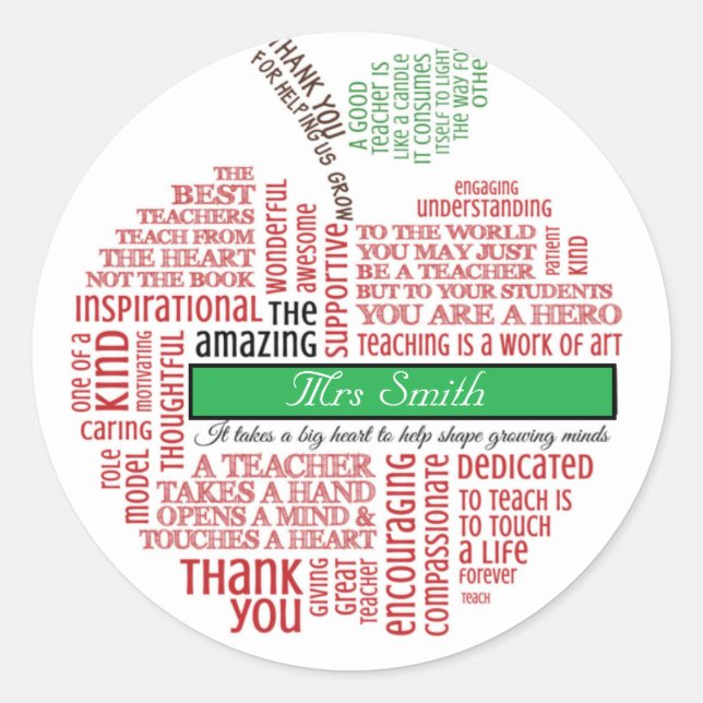 Etiqueta de Acessórios do Professor de Livro (Frente)