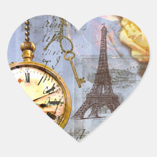 Etiqueta de Adesivo de Coração de Rosas Amarelas