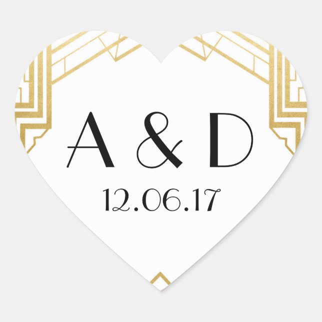 Etiqueta de adesivos redondos da Deco 1920, de Art (Frente)