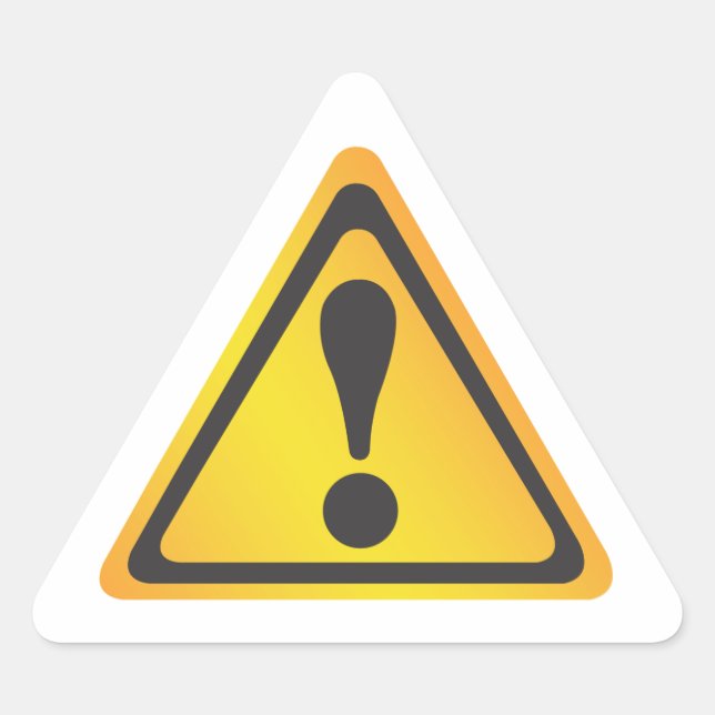 Etiqueta de advertência amarela (Frente)