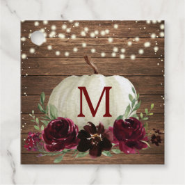 Etiqueta de agradecimento de abóbora de outono em 