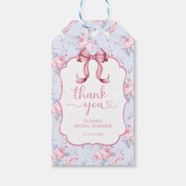 Etiqueta de Agradecimento para Chá de Noiva com La