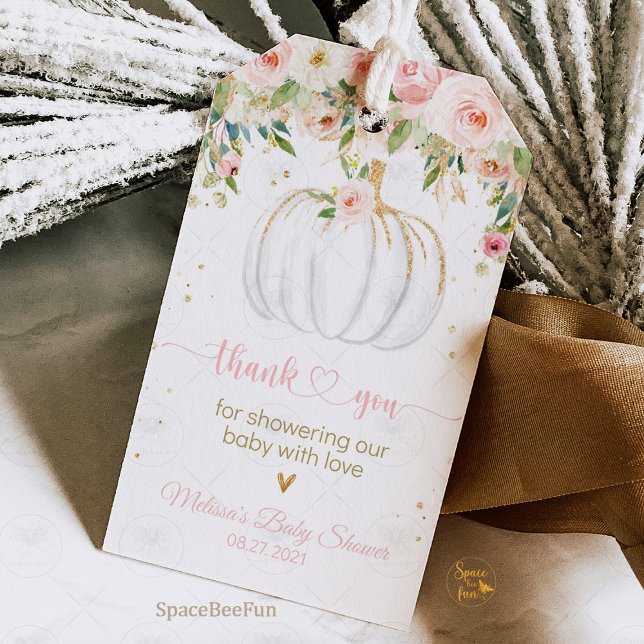 Etiqueta de agradecimento para presente de chá de  (All products in this store are copyright SpaceBeeFunParty © All SpaceBeeFunParty products are for PE)