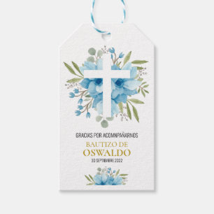 Etiqueta de agradecimiento para bautização