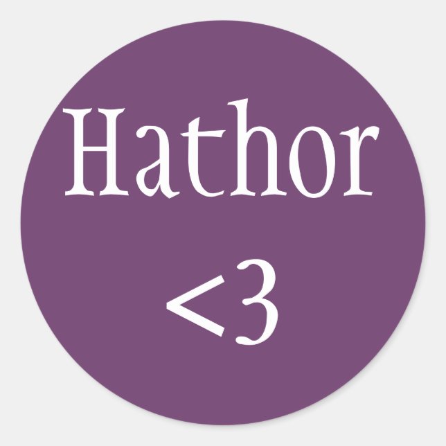 Etiqueta de Amor com Hathor (Frente)