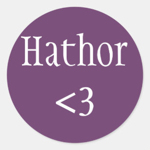 Etiqueta de Amor com Hathor