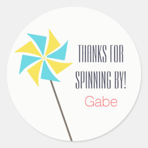 Etiqueta de Aniversário Personalizada do Pino