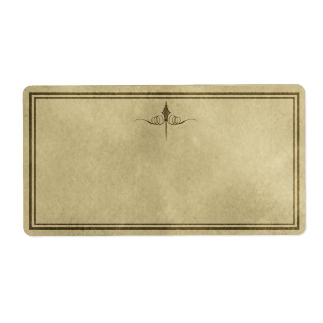 Etiqueta de Apotecário de Elegância Simples (Frente)