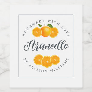 Etiqueta de Arancello Homemade Personalizada