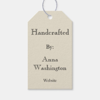 Etiqueta de artesanato de Creme Personalizado