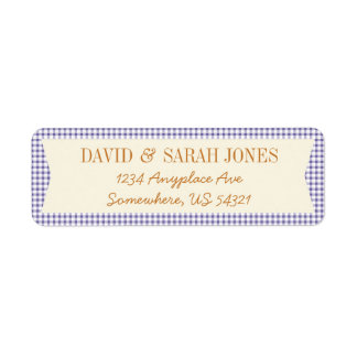 Etiqueta de Artesanatos de Tecidos de Verificação 