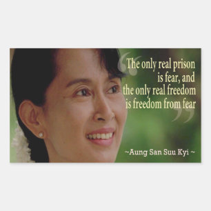 Etiqueta de Aung San Suu Kyi