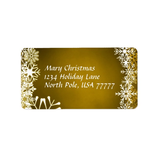 Etiqueta de Avery de Endereço de Natal (Frente)