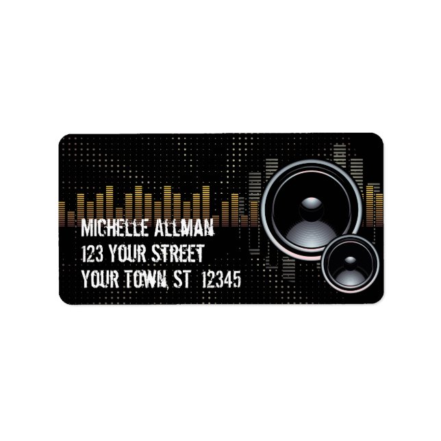 Etiqueta de Avery para Auto-falantes estéreo (Frente)