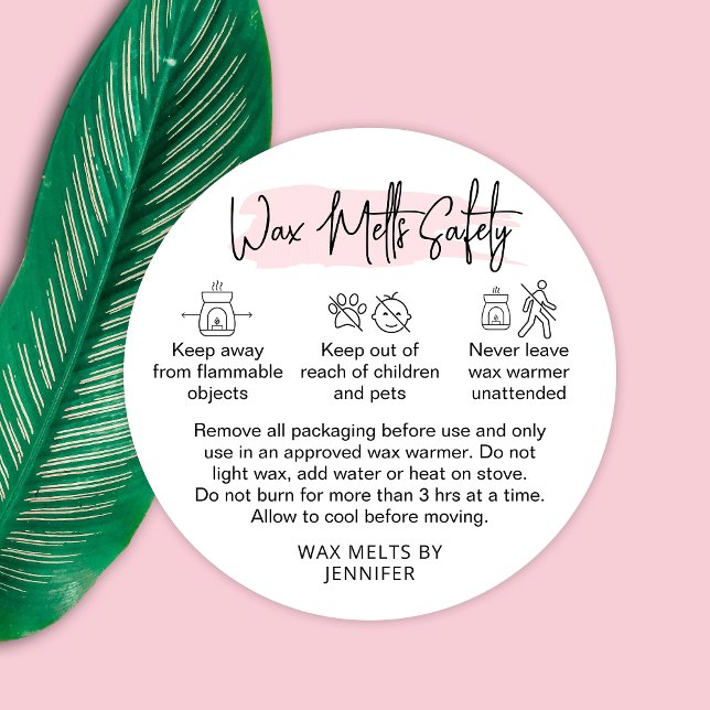 Etiqueta de Aviso de Fusão de Cera Vinheta de Segu (Criador carregado)