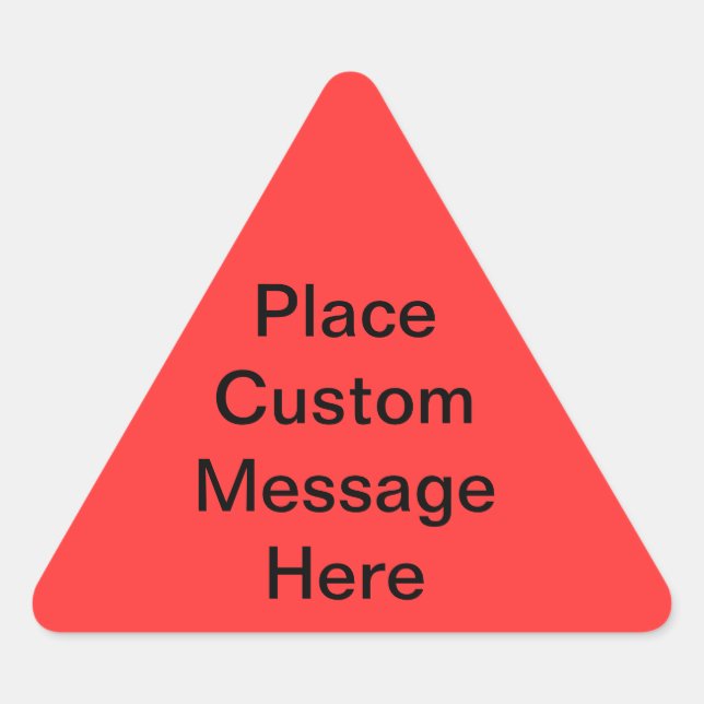 Etiqueta de Aviso de Mensagem Personalizada (Frente)