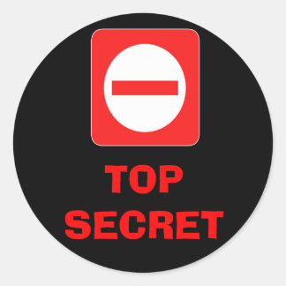 Etiqueta de Aviso Secreto Superior Confidencial