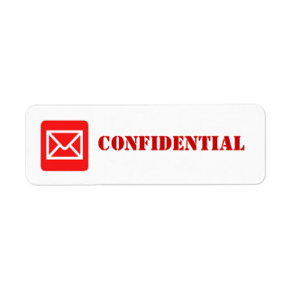 Etiqueta de Aviso Secreto Superior Confidencial