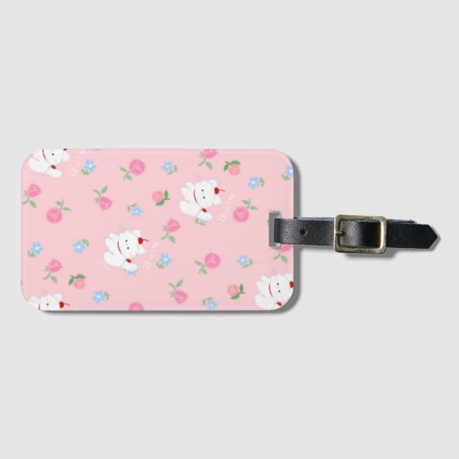 ETIQUETA DE BAGAGEM ねこがすきタグ (Frente Horizontal)