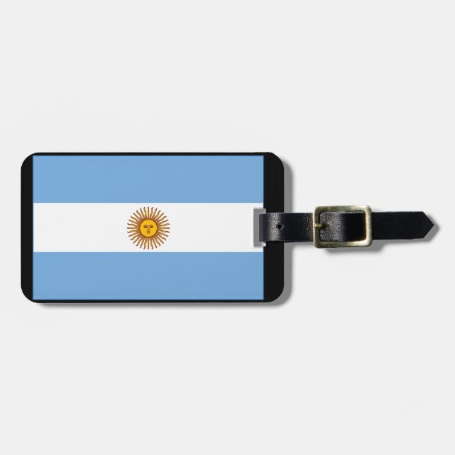 ETIQUETA DE BAGAGEM アルゼンチン国旗（横） (Frente Horizontal)
