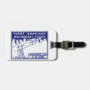Etiqueta De Bagagem 1935 American Rocket Mail