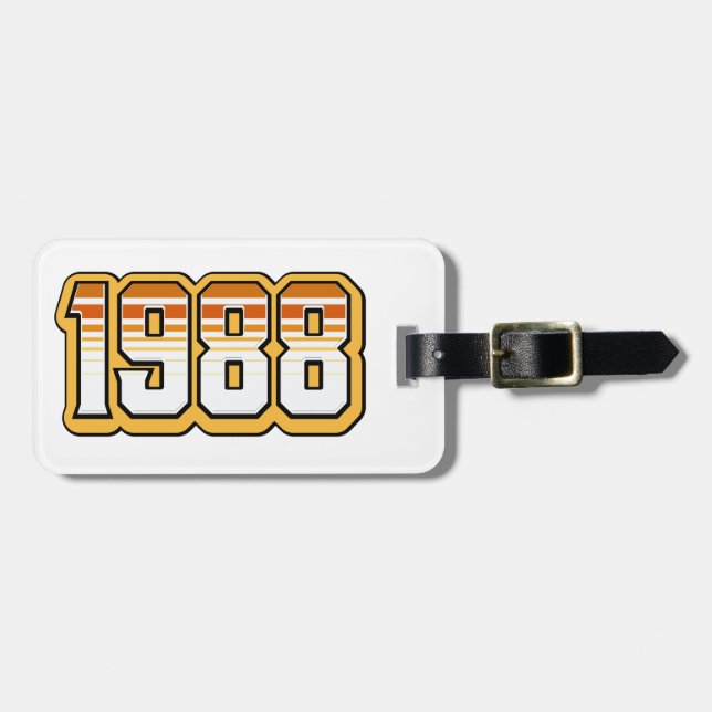 ETIQUETA DE BAGAGEM 1988 (Frente Horizontal)