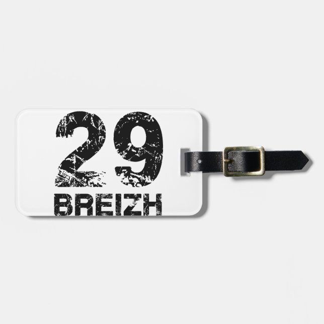 Etiqueta De Bagagem 29 Breizh (Frente Horizontal)