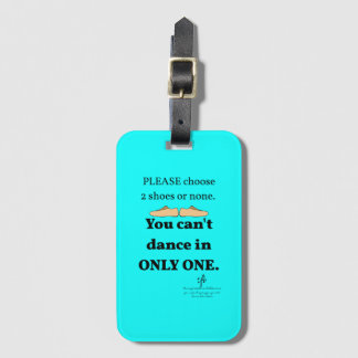 Etiqueta De Bagagem 2 Calçados ou nenhum ciano