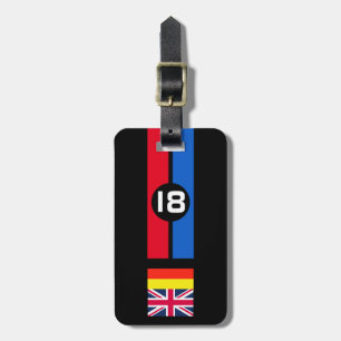 Etiqueta De Bagagem 2 RACING lateral