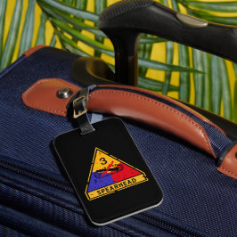 Etiqueta De Bagagem 3ª Divisão Armada Artilharia "Grunge"