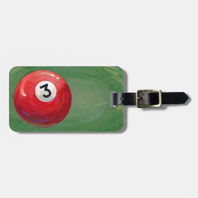 Etiqueta De Bagagem 3 Ball (Frente Horizontal)