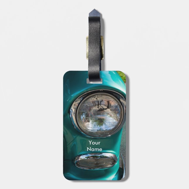 Etiqueta De Bagagem 55 Farol Chevy (Traseira Vertical)