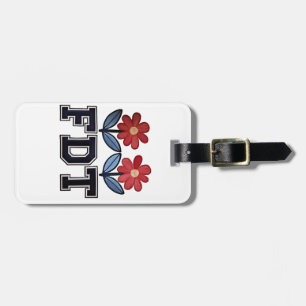 Etiqueta De Bagagem 8647 Sutil Anti Trump Anti MAGA 86 47 Floral Boho