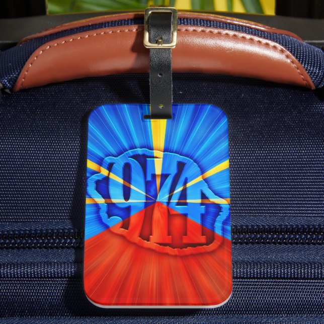 Etiqueta De Bagagem 974 Ile de la Réunion (Frente Insitu 2)