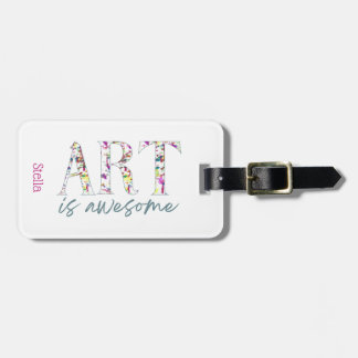 Etiqueta De Bagagem A Arte é Incrível Personalizado