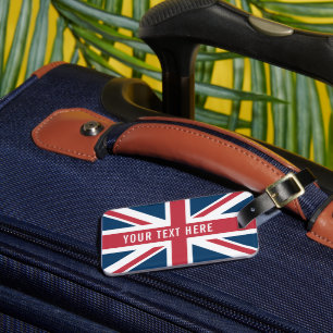 Etiqueta De Bagagem A bandeira britânica Union Jack