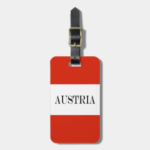 Etiqueta De Bagagem A bandeira de Áustria