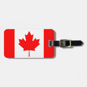 Etiqueta De Bagagem A bandeira de Canadá personalizou o Tag do viagem