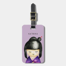 A boneca | de Kokeshi do japonês adiciona o nome