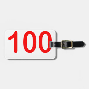 Etiqueta De Bagagem a camisa 100 do emoji 100 mantem-no 100 o emoji