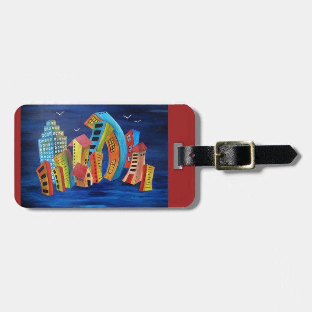 Etiqueta De Bagagem A cidade flutuante (Frente Horizontal)