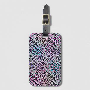 Etiqueta De Bagagem A Design 12 da Série Leopard Iridescente