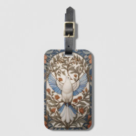 Etiqueta De Bagagem A Dove Pacífica William Morris Inspirou Floral