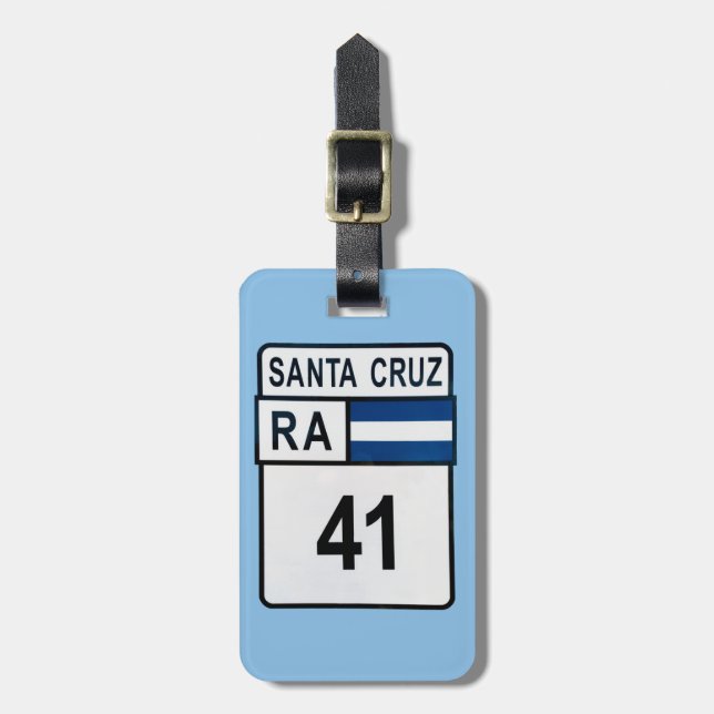 Etiqueta De Bagagem A estrada para El Chalten (Frente Vertical)