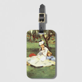 Etiqueta De Bagagem A família Monet em seu jardim Edouard Manet