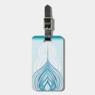 Etiqueta De Bagagem A flor abre o Tag customizável da bagagem de
