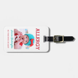 Etiqueta De Bagagem A foto feita sob encomenda caçoa o aviso do alerta